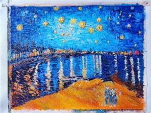 抽象油画作品 